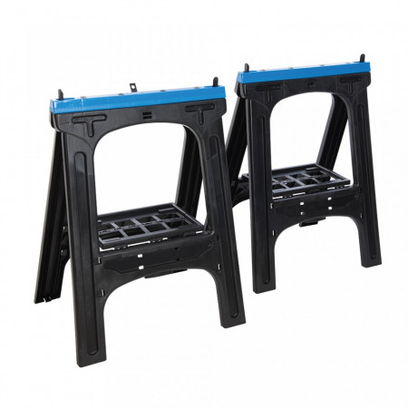 Set 2 capre, banc lucru, 800mm, 200kg, Silverline
