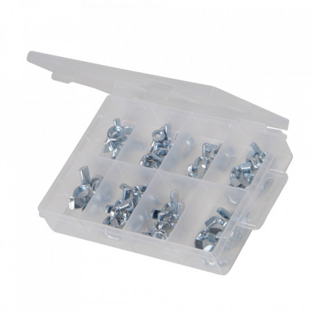 Set 40 piulite zincate tip fluture, M4 - M12, Fixman