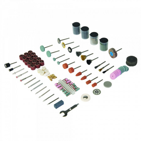 Set accesorii pentru biax 216 piese , taiat si slefuit , Silverline Rotary Tool Accessory Kit 216pce