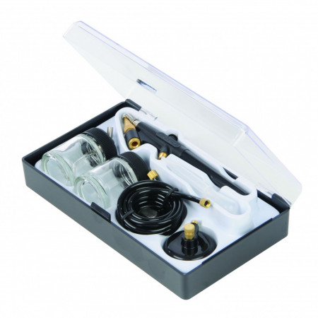 Aerograf kit 6 piese Silverline 22ml Airbrush Hobby