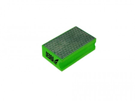 Bloc ascutit diamantat, grit 60, 95 x 63 x 34mm, suport burete dens, Dedra