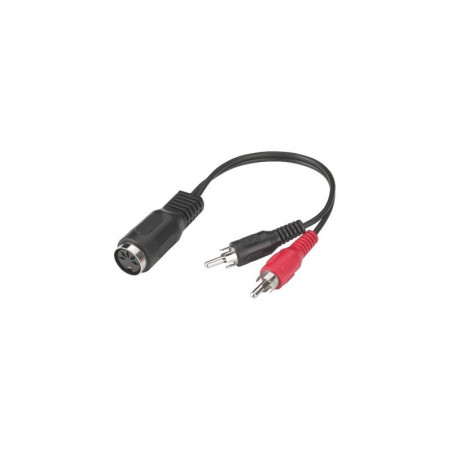 Cablu adaptor 5-pole DIN mama la 2 X RCA tata stereo, Lutronic