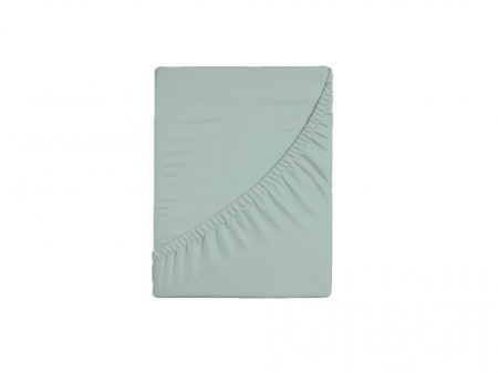 Cearceaf cu elastic, 100% bumbac, marime pat dublu, 190 x 135 x 28 cm, verde mint, George Home