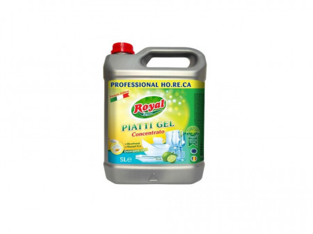 Detergent de vase profesional, bicarbonat si musetel eco, 5L, Royal Piatti Gel