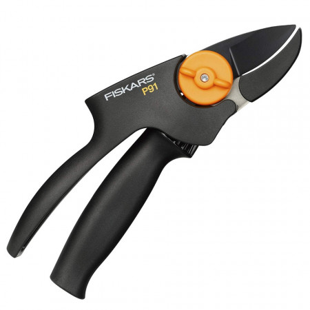 Foarfeca gradinarit cu maner rotativ amplificare forta, 187mm, Fiskars Power Gear P91
