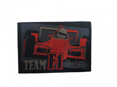 Petic textil, patch brodat , atasabil la cald, 70 x 50mm, Team F1 Speedway, Wenco