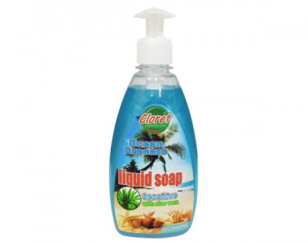 Sapun lichid, 500ml cu dispenser manual, Ocean Breeze, extract Aloe Vera, PH - control, Cloret