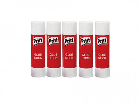 Set 5 batoane lipici, alb, 10g x 5, Pritt Classic