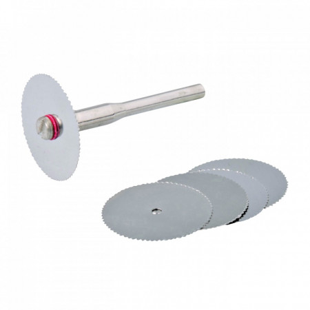 Set 6 piese discuri 22mm biax pentru taiat metal,lemn, Silverline Rotary Tool HSS Saw Blade