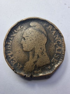 🪙 1 Décime 1799 – Republica Franceză (An VIII)