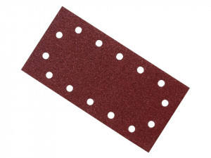 10 darabos készlet, 280 x 115 mm-es, téglalap alakú csiszolószalagok, 100-as szemcseméret, poreltávolító lyukak, Bosch - Img 5