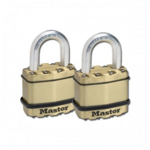 2 db egykulcsos professzionális zárkészlet, 4 kulcs, Master Lock Excell