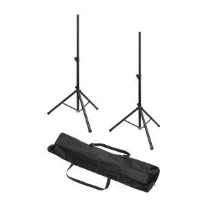 2 db hangszóróállvány készlet, maximális súly 40 kg, 110-175 cm, alap átmérő 80 cm, Sal