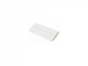 250 darabos készlet, 225 x 6 mm-es, fehér, egyenként csomagolt, egyenes műanyag szívószálakkal - Img 3