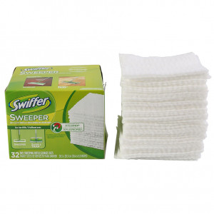 32 darabos univerzális felmosókészlet, felmosó, por, nagy porhatékonyságú, Swiffer TRAP + LOCK - Img 2