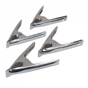 4 darabos rögzítőkapocs készlet, fólia, 160 mm, Silverline