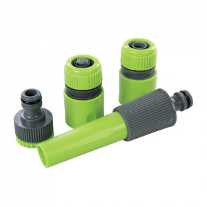 5 darabos kerti tömlő készlet, PVC, 1/2", Silverline - Img 3