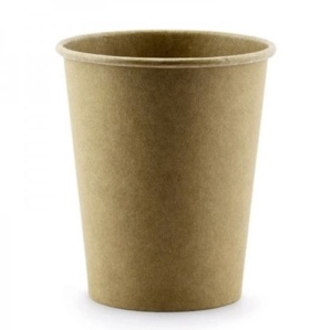 50 darabos papírpohár készlet kávéhoz, forralt borhoz, 14oz, 410ml, D90, Kraft - Img 3