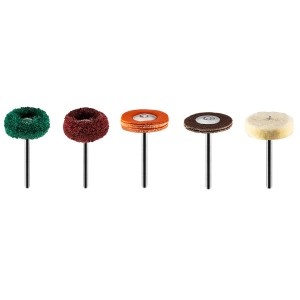 Accesorii pentru mini polizor, perii de lustruit, pasle, set de 12 buc.