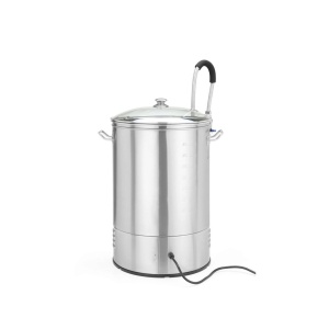 Aparat profesional pentru producere bere, capacitate 40 l, 2500 W, diametru 400x (H) 630 mm, panou digital, inox AISI 304, operare manuala sau automata, memorie salvare retete - Img 2