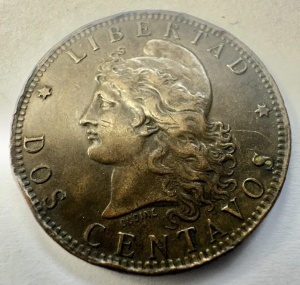 ARGENTINA - 2 CENTAVOS 1890 - Img 2