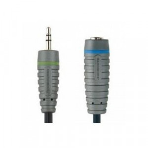Audio fejhallgató adapter kábel, 2.5 jack 2.5 jack-ről 3.5 jack 3.5 jack-re, 0.2m, Bandridge - Img 2