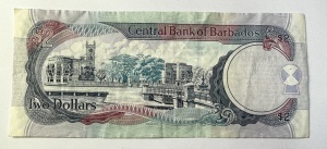 Bancnota Barbados - 2 Dollars - 2007 - Img 2