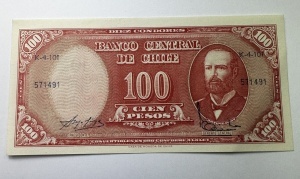 Bancnota - Chile – 100 Pesos (10 Céntimos de Escudo)