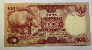 Bancnota Indonesia - 100 Rupiah 1977 - Img 2
