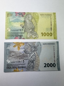 Bancnota Indonezia - 1000/2000 Rupiah 2022 - Img 2