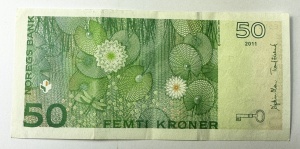 Bancnota Norvegia - 50 Kroner 2011 - Img 2