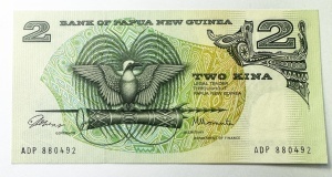 Bancnota Papua New Guinea - 2 Kina 1975 ( prima serie )