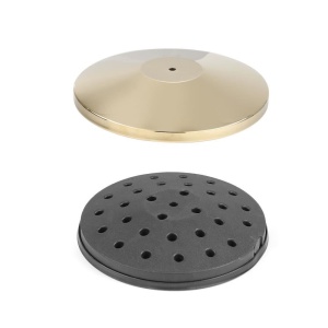 Baza pentru stalp delimitare Hendi, auriu, finisaj tip oglinda, inox, ø360x(h)65mm - STALPUL NU ESTE INCLUS - Img 2