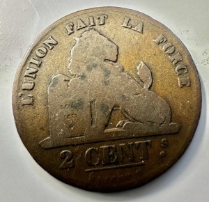 BELGIA - LEOPOLD I - 2 CENTIMES 1835 - Img 2