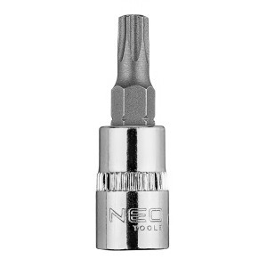 Bit Torx TX27 pe Tubulara 1/4", scurt, 37 mm