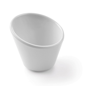 Bol oblic, melamina alba - 97x97x(H)80 mm, Hendi Velocity
