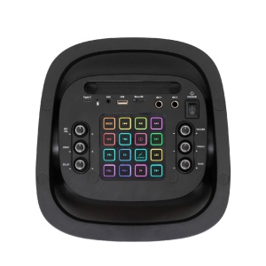 Boxa de petrecere, 80W, cu baterie incorporata si lumina LED, Bluetooth, intrari AUX si microfon, 2 cai, 3 difuzoare, SAL PAR2100BT - Img 5