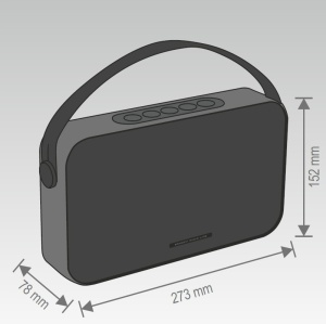 Boxa portabila, bluetooth, usb, AUX, 2x8W, sunet premium, autonomie 18ore, SAL BT4000 - Img 5