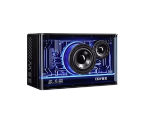 Boxa profesionala GAMING, lumini RGB, 40W, bluetooth 5.3, USB-A, USB-C, AUX, ecran LCD, Edifier QD35-BK - Img 4