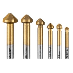 Burghie conice TiN, 6.3-20.5 mm, set de 6 buc.