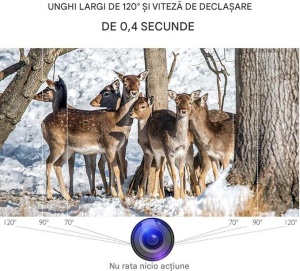 Camera supraveghere animale salbatice, FULL HD, 14MP, 42 led infrarosu, detectie miscare, time lapse, ecran LCD, AKASO - Img 3