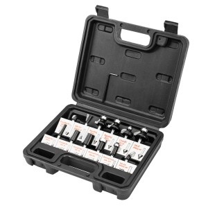 Cap freza, carburas, prindere 6 mm, 12 buc -set