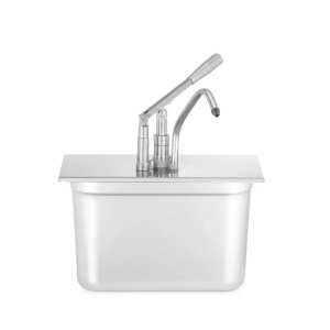 Capac cu distribuitor pentru recipiente GN, HENDI, GN 1/3, Argintiu, 352x180mm - Img 2