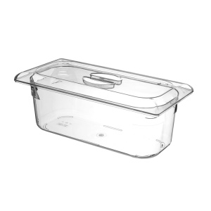 Capac din policarbonat Hendi, pentru cuva inghetata, dimensiune 360x250mm - Img 2