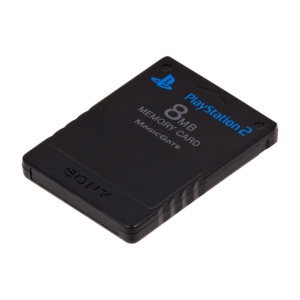 Card de memorie ORIGINAL pentru Playstation 2, capacitate 8Mb, second hand