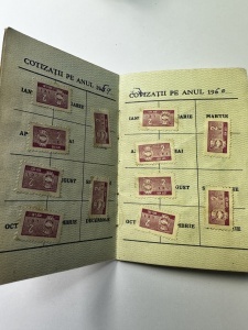 Carnet de membru al Consiliului Central al Sindicatelor din Republica Populară Romînă (RPR) - Img 2