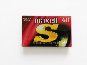 Caseta Audio 60min, Super Power Tape, Normal Tape selector, Maxell - Img 1