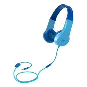 Casti audio cu fir pentru copii, protectie sunet 85dB, albastru, ideal telefon, PC, Motorola - Img 8