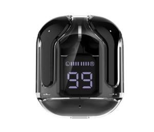 Casti Wireless Stereo, Bluetooth, NEGRU, afisaj LED, incarcare cu docking case, T'nB - Img 3