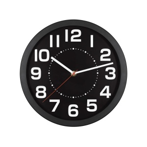 Ceas de perete, 25cm, negru - Img 1